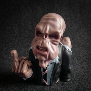 Busto de Bad Taste fan art - vista frontal